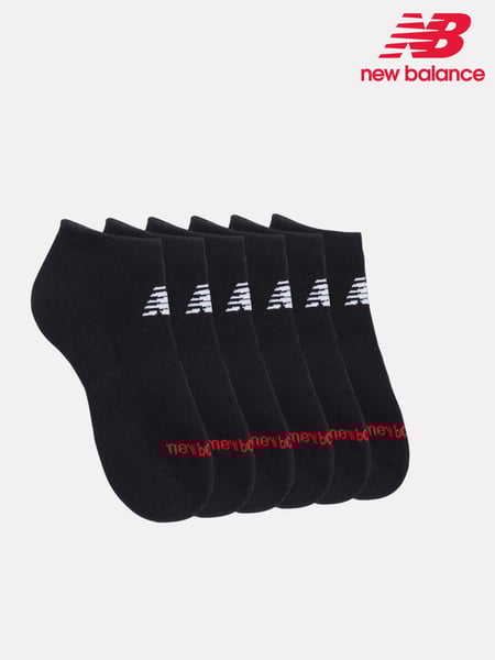 New Balance Black Kids Everyday Trainer Low Cut Socks 3 Pack (F04343) | € 28