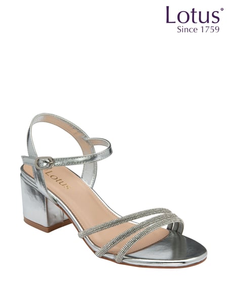 Lotus Silver Heeled Occasion Sandals (F04625) | € 101