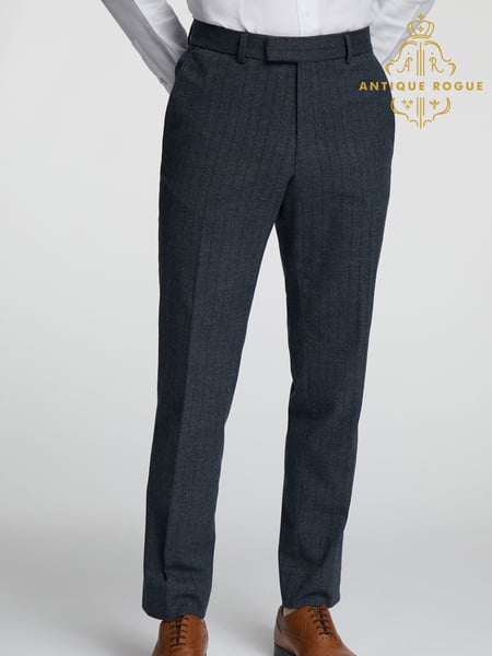 Antique Rogue Blue Appolo Airforce Stripe Trousers (F04844) | € 131