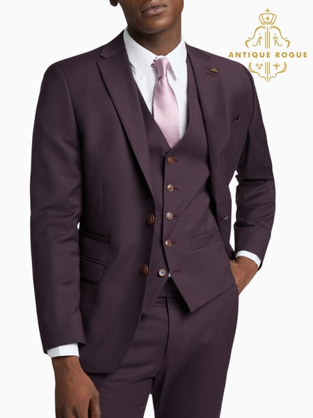 Antique Rogue Purple Bay Merlot Plain Jacket (F04847) | € 195