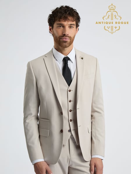 Antique Rogue Natural Branton Texture Jacket (F04853) | € 195