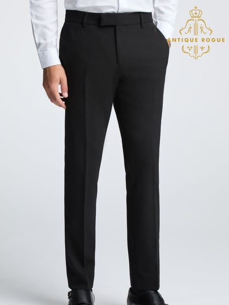 Antique Rogue Black Huxley Dinner Trousers (F04885) | € 115