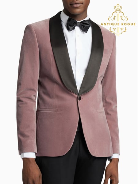 Antique Rogue Pink Velvet Jacket (F04900) | € 226