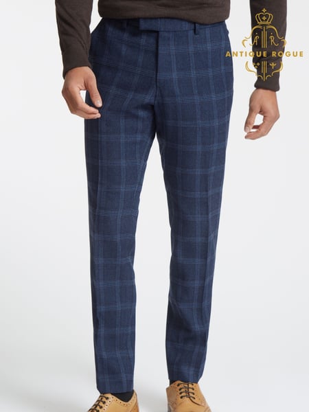 Antique Rogue Blue Hart Tweed With OC Trousers (F04913) | € 131