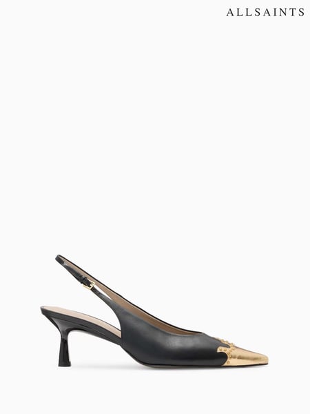 AllSaints Black Denver Slingbacks (F07414) | € 310