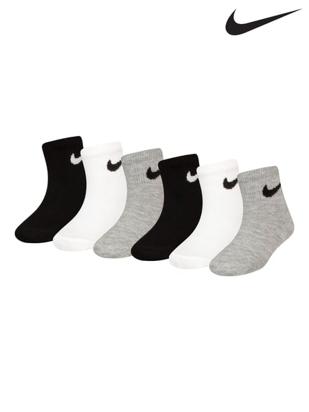 Nike White Little Kids Socks 6 Pack (F08114) | € 22