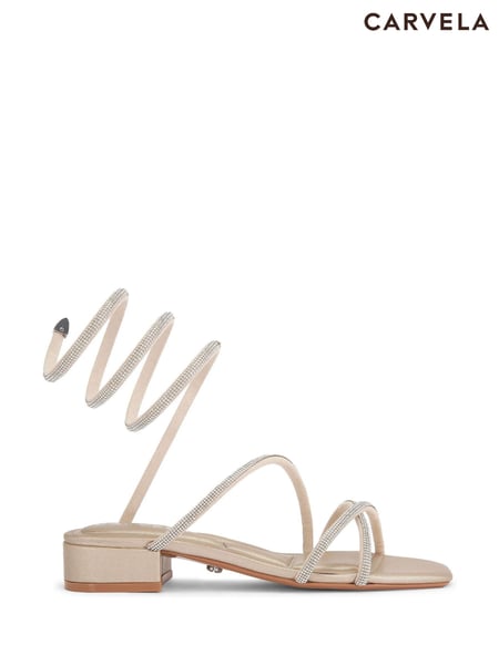 Carvela Gold Spiral Block Sandals (F08422) | € 201