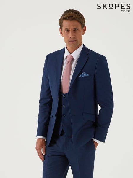 Skopes Blue Slim Fit Milan Suit Jacket (F12667) | € 156