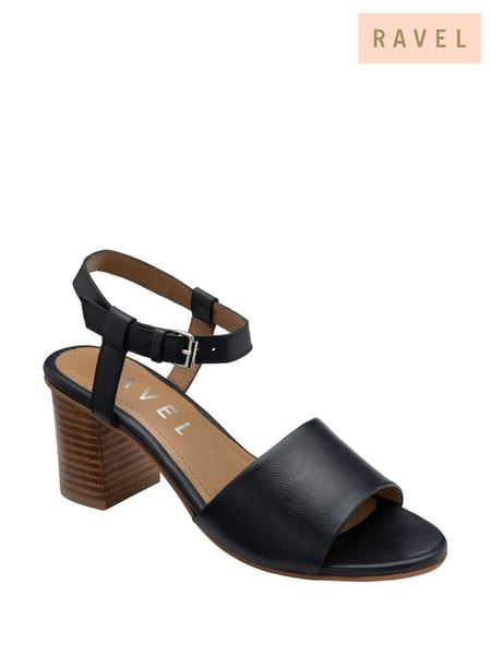 Ravel Blue Leather Peep-Toe Sandals (F15790) | € 101