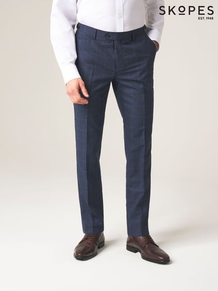 Skopes Blue Tapered Fit Tapered Fit Anello Suit Trousers (F18917) | € 92