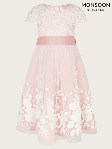 Monsoon Pink Sorcha Embroidered Lace Maxi Dress (F21127) | € 90 - € 106