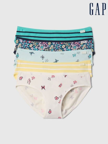 Gap White Bikini Briefs 5-Pack (4-13yrs) (F21527) | € 31