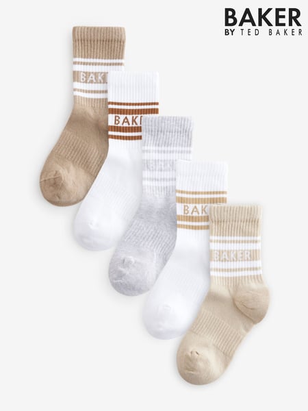 Baker by Ted Baker Boys Socks 5 Pack (F23669) | € 20 - € 22