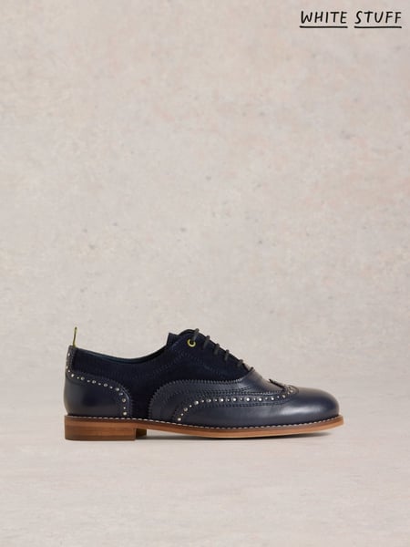 White Stuff Blue Thistle Studded Lace Up Brogues (F25140) | € 113