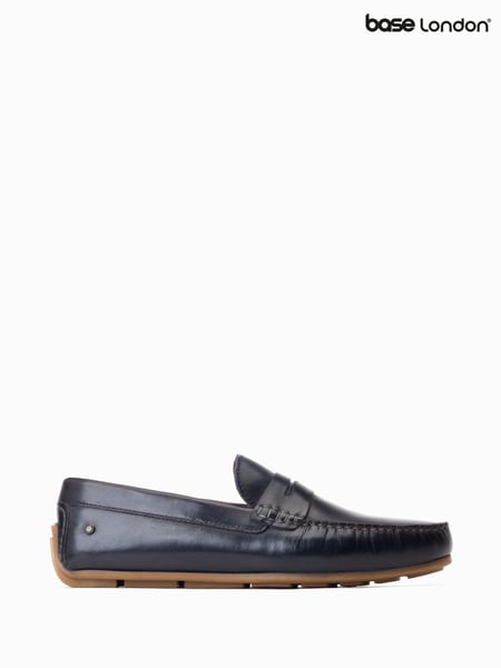 Base London Blue Collins Slip-On Loafers (F25551) | € 91