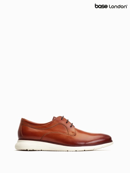 Base London Wing Lace-Up Derby Black Shoes (F25619) | € 106