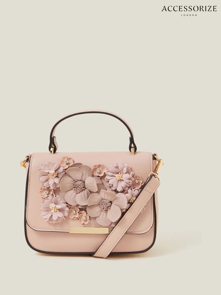 Accessorize Nude 3D Flower Top Handle Bag (F25830) | € 59