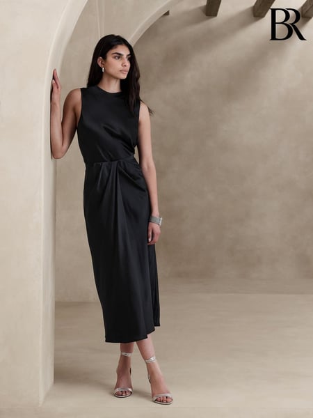 Banana Republic Black Signature 100% Silk Sleeveless Tank Top (F26562) | € 140