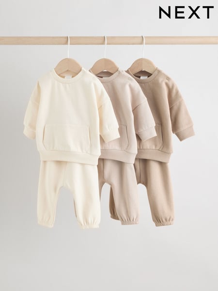 Neutral Baby Sweatshirt and Joggers Set 6 Piece (0mths-3yrs) (F27123) | € 45 - € 48
