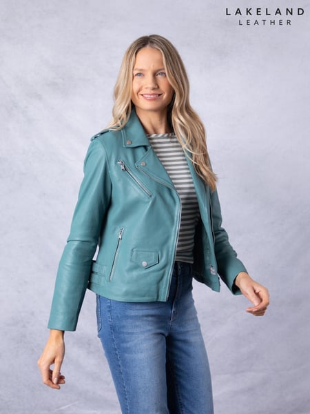 Lakeland Leather Blue Banks Biker Jacket (F31451) | € 357
