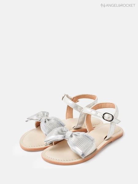 Angel & Rocket Silver Kiki Bow Sandals (F33847) | € 37 - € 41