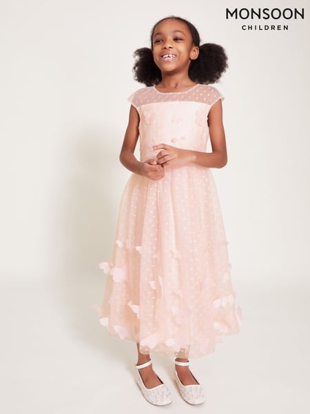 Monsoon Pink Polka Dot Butterfly Tulle Dress (F35811) | € 90 - € 106