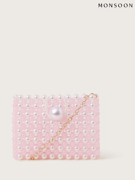 Monsoon Pink Chain Strap Beaded Bag (F35838) | € 28