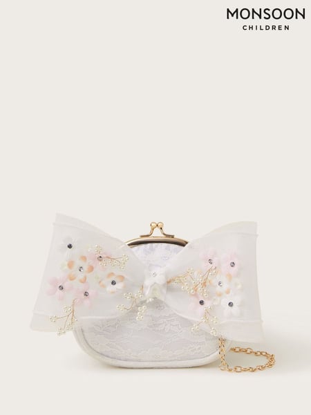 Monsoon Natural Maggie Embroidered Petal Bow Bag (F35842) | € 28