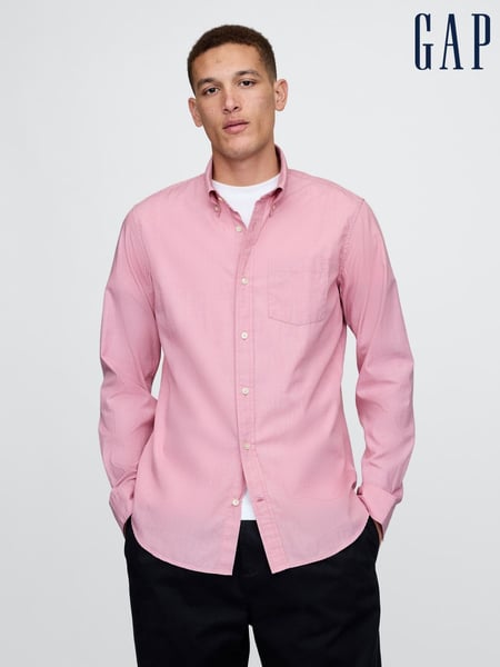 Gap Pink Long Sleeve Poplin Classic Shirt (F35974) | € 62