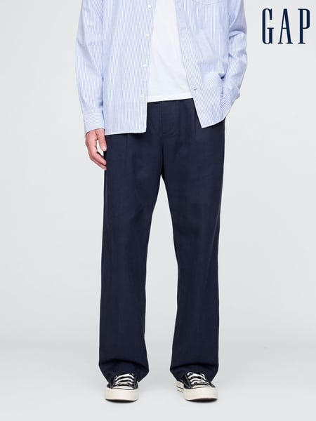 Gap Navy Blue UltraSoft Pleated Trousers (F36025) | € 78