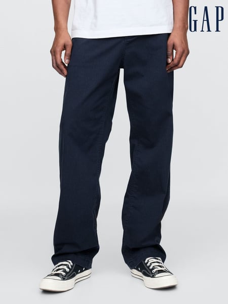 Gap Navy Blue 90s Loose Herringbone Chino Trousers (F36616) | € 70