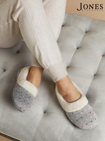 Grau - Jones Bootmaker Floella Full Slippers (F40215) | 70 €