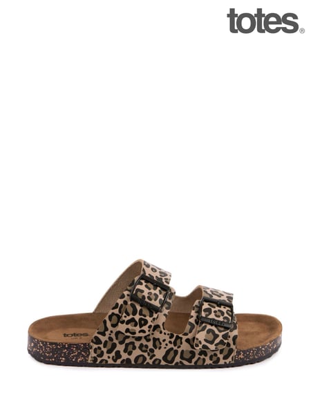 Totes Ladies PU Double Buckle Sliders (F41413) | 41 €