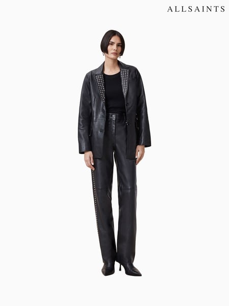 AllSaints Black Saige Stud Trousers (F41512) | € 622