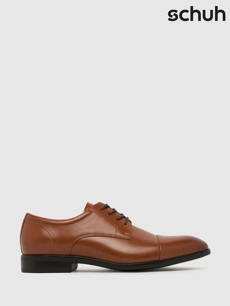 Schuh Ross Lace-Up Derby Brown Shoes (F41596) | € 70