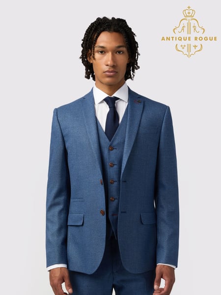 Antique Rogue Blue Blake Texture Jacket (F42918) | € 195