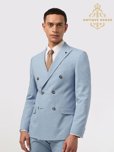 Antique Rogue Blue Clolud Slim Jacket (F42923) | € 179