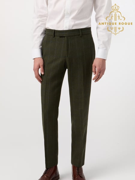 Antique Rogue Green And Blue Hooper Check Trousers (F42926) | € 131