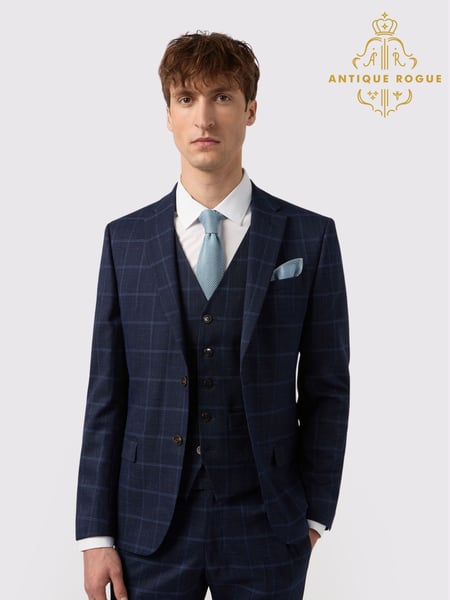 Antique Rogue Blue Check Jacket (F42928) | € 179