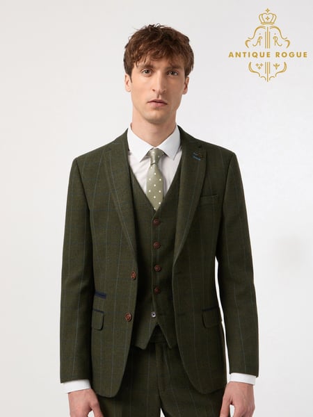 Antique Rogue Green And Blue Hooper Check Jacket (F42935) | € 226