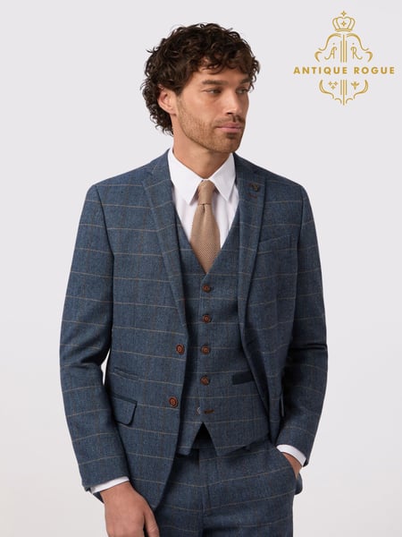 Antique Rogue Blue Lenox Check Jacket (F42941) | € 226
