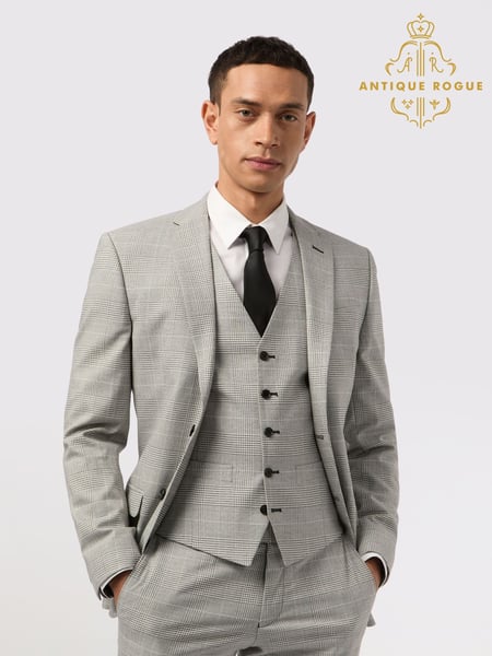 Antique Rogue Grey Check Jacket (F42952) | € 179