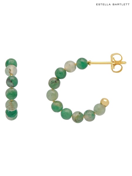 Estella Bartlett Green Amethyst Amelia Hoop Earrings (F43953) | € 39