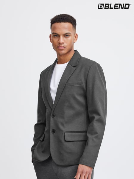 Blend Charcoal Grey Single Breasted Tailored Blazer (F45165) | € 109