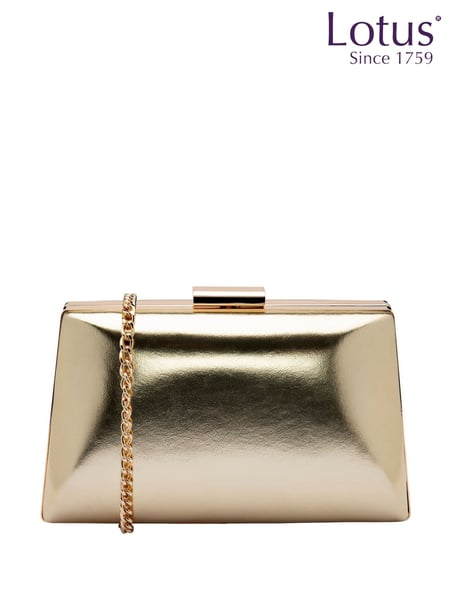 Lotus Gold Clutch Bag with Chain (F45685) | € 78
