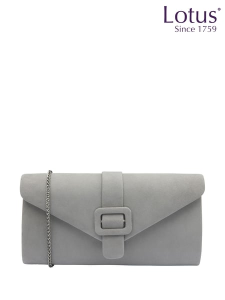 Lotus Grey Clutch Bag with Chain (F45699) | € 125