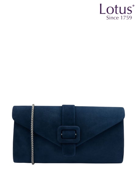 Lotus Blue Clutch Bag with Chain (F45716) | € 125