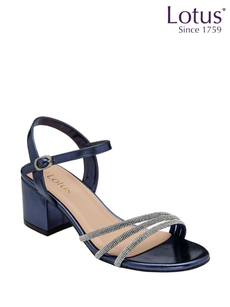Lotus Blue Heeled Strappy Sandals (F45794) | € 101