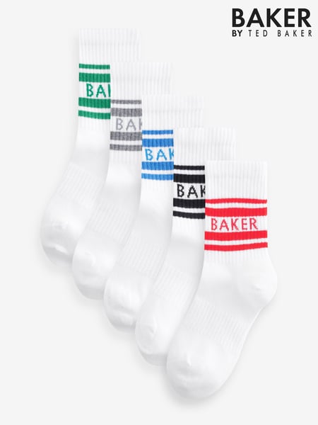 Baker by Ted Baker Boys Socks 5 Pack (F47957) | € 20 - € 22