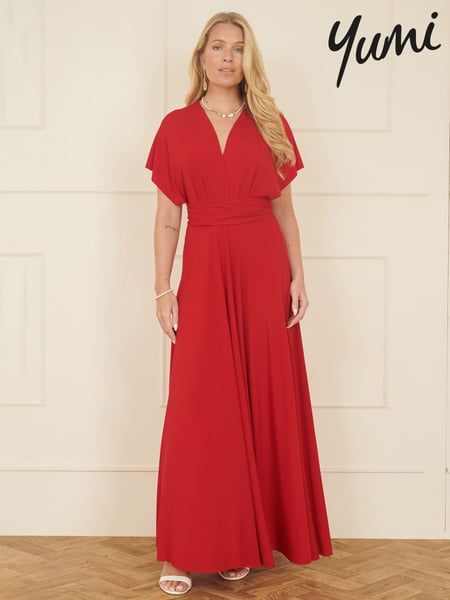 Yumi Red Jersey Stretch Multiway Midi Dress (F48261) | € 117